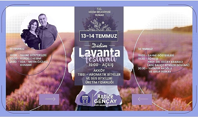 Didim Lavanta Şenliği’ne Sayılı Günler Kaldı