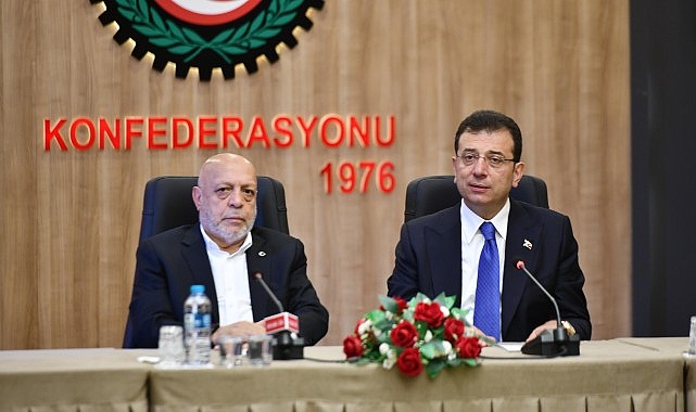 TBB ve İBB Başkanı Ekrem İmamoğlu, Türk-İş ve Hak-İş Genel Liderleriyle Ankara’da başka ayrı bir ortaya geldi