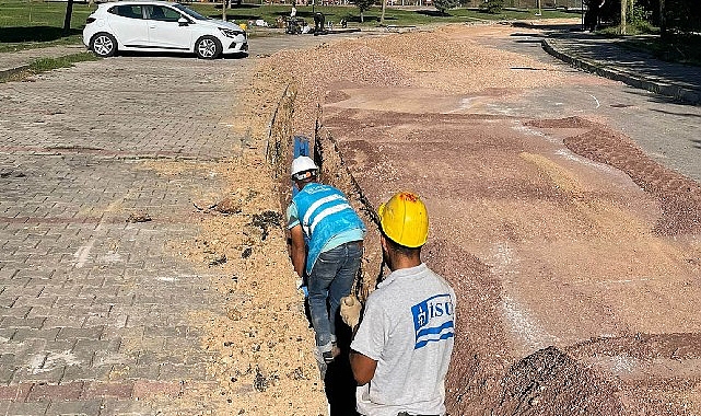 Şekerpınar’da 2 kilometre içme suyu çizgisi yenilendi
