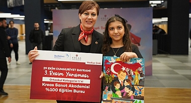 Çocuklar Cumhuriyet’i Resim ve Şiirlerle Anlattı